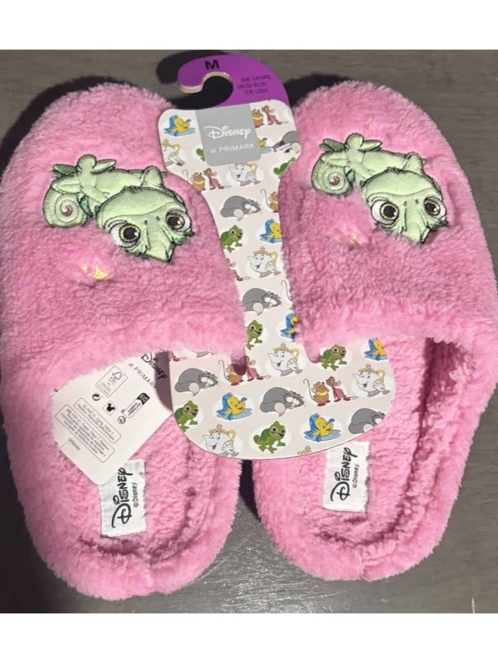 Disney Princess Rapunzel Plush Slippers Women's Medium 7/8 New